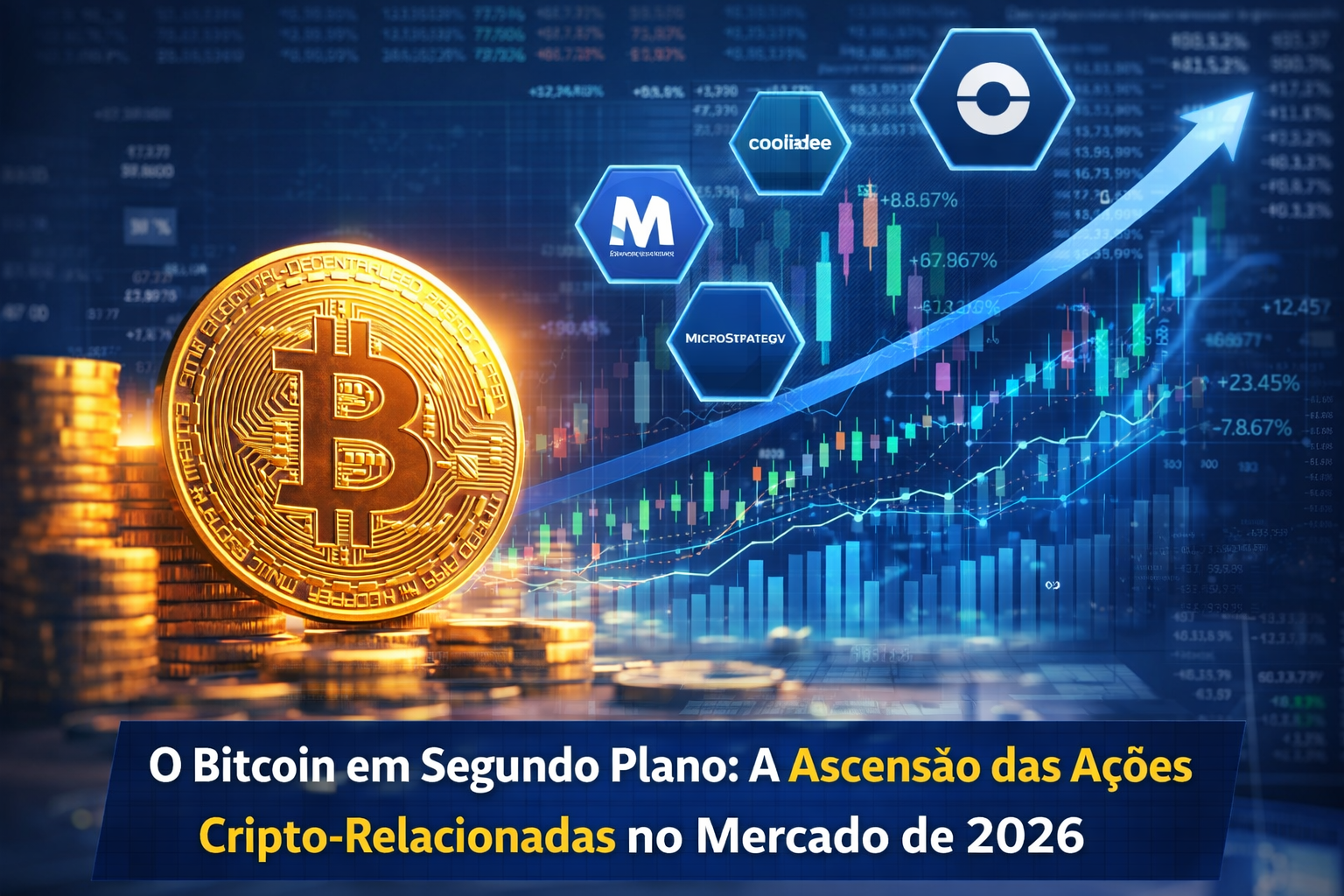 O Bitcoin em Segundo Plano: A Ascensão das Ações Cripto-Relacionadas no Mercado de 2026