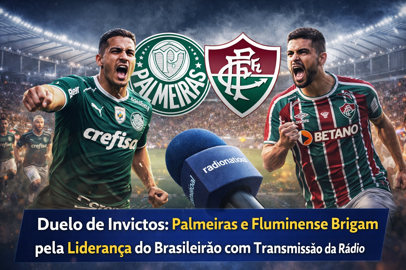 Duelo de Invictos: Palmeiras e Fluminense Brigam pela Liderança do Brasileirão com Transmissão da Rádio Nacional