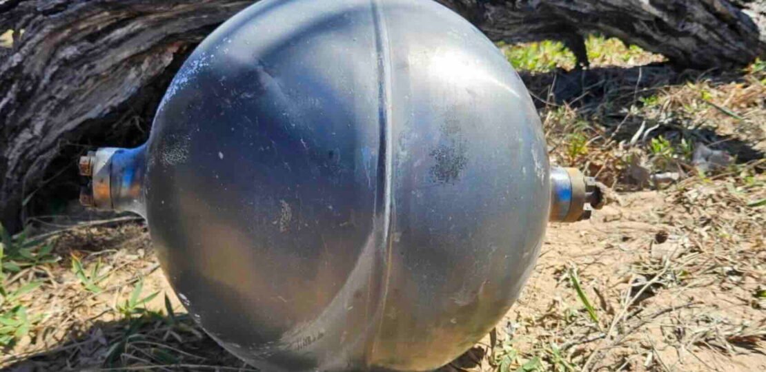 metallic-spheres-Forrest-Beach-Australia