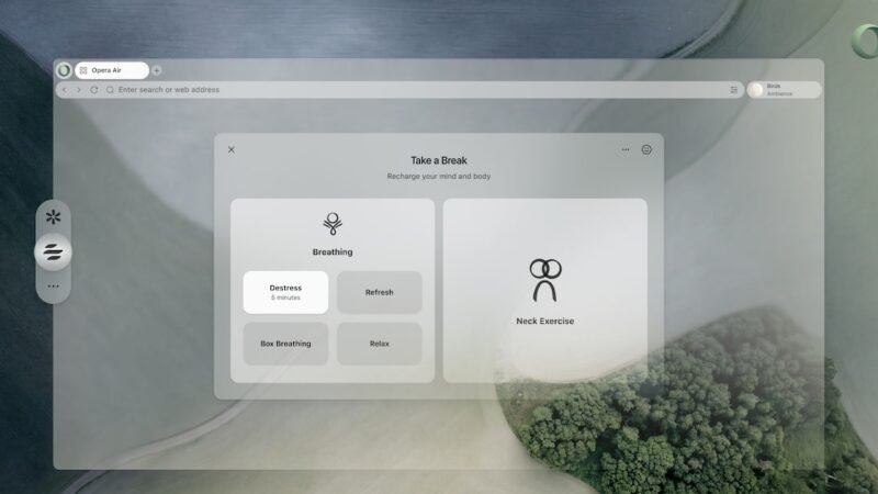 Opera Air: A Nova Era do Navegador para Foco, Som e Saúde Digital