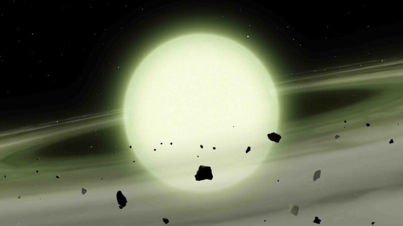 Anã Branca Esverdeada Desafia a Ciência: Estrelas Mortas Revelam um Arco-Íris de Cores Inesperadas